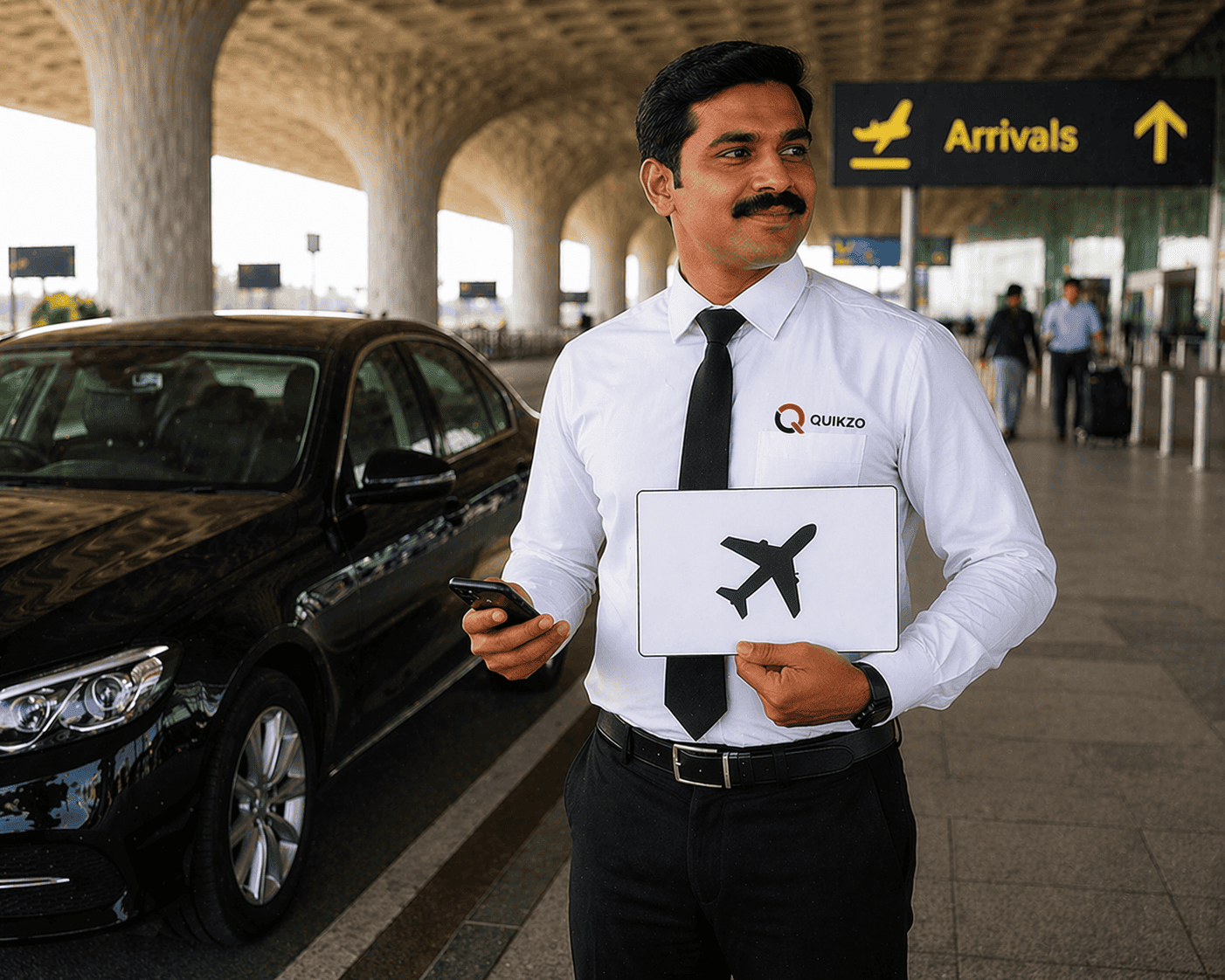 Airport pickup driver service